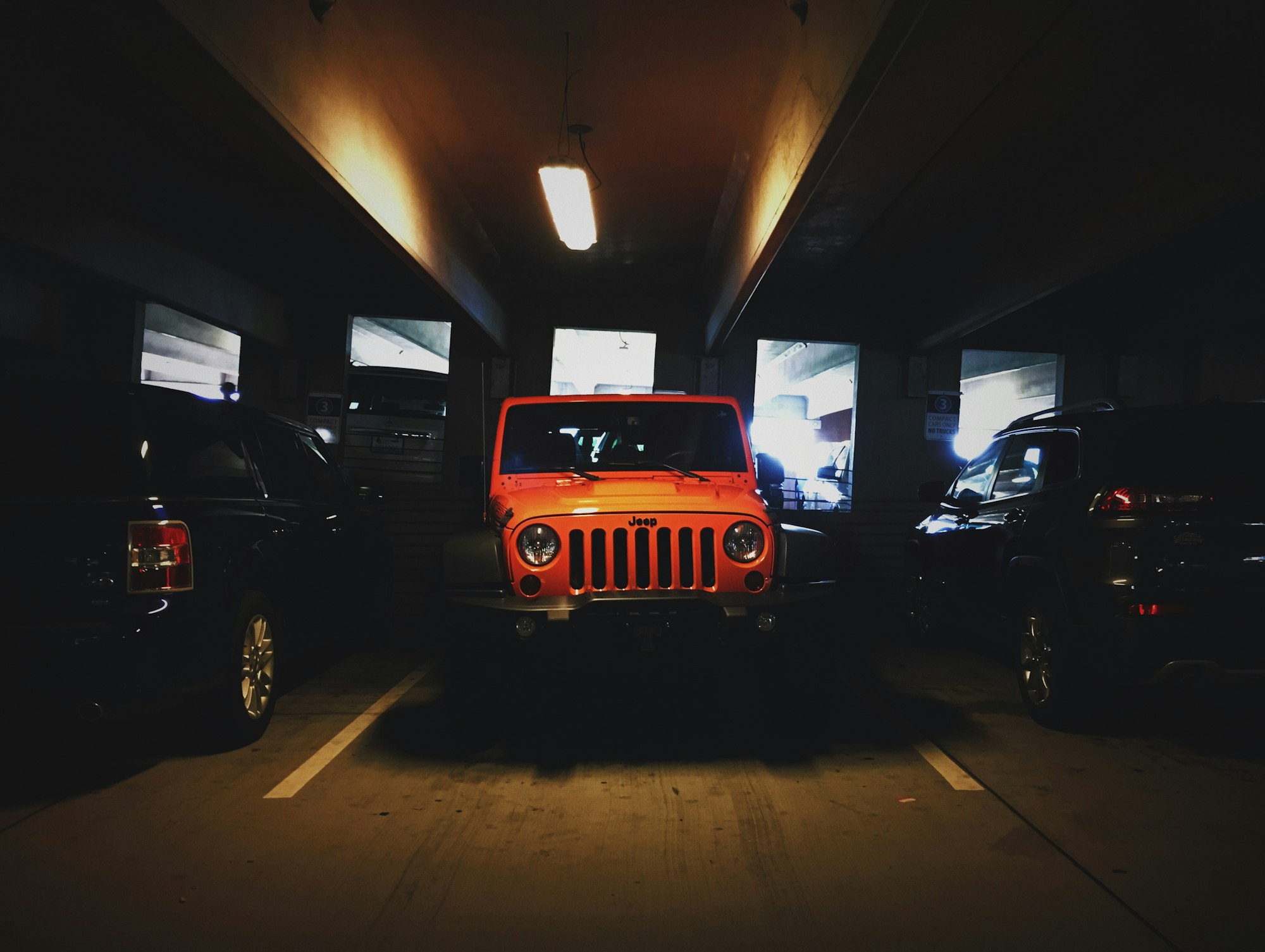 Jeep Wrangler orange